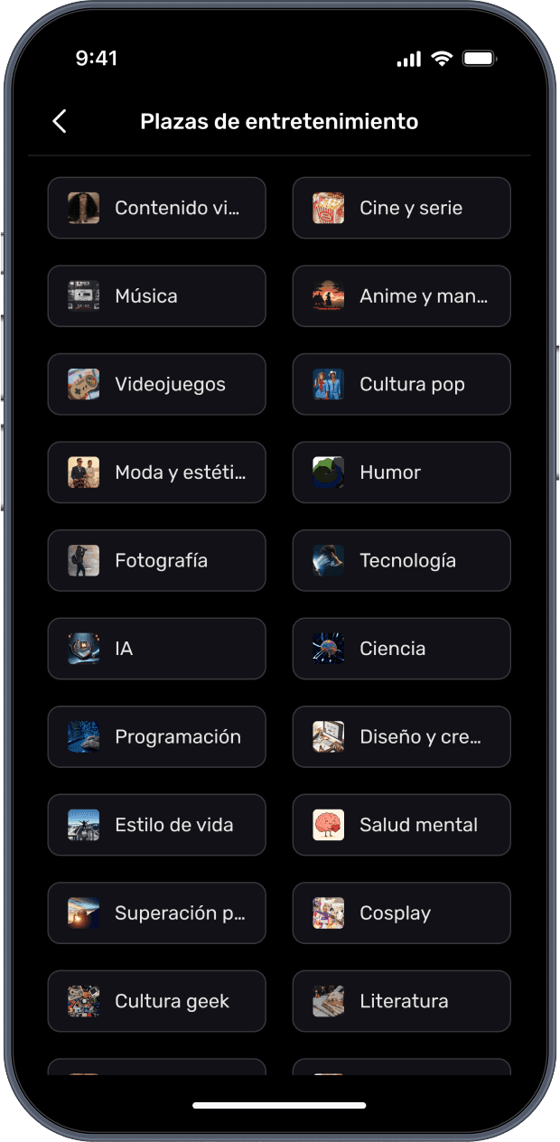 Plazas de entretenimiento y comunidades en Socialler