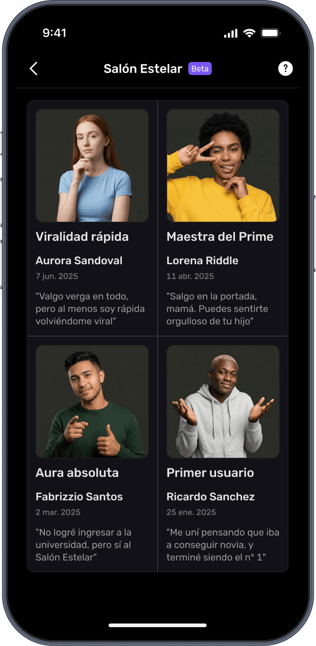 Salón Estelar de récords y logros en Socialler